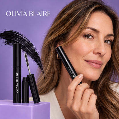 Olivia Blaire™ — Máscara con Peine de Acero para Pestañas Definidas y Sin Grumos
